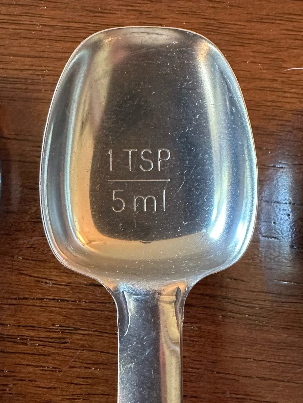 Vintage • measuring spoon rack • wooden